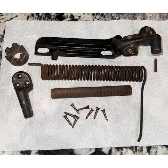 Singer Other - Vintage Singer Treadle Sewing Machine Cabinet Lift Spring Hinge Assembly Parts